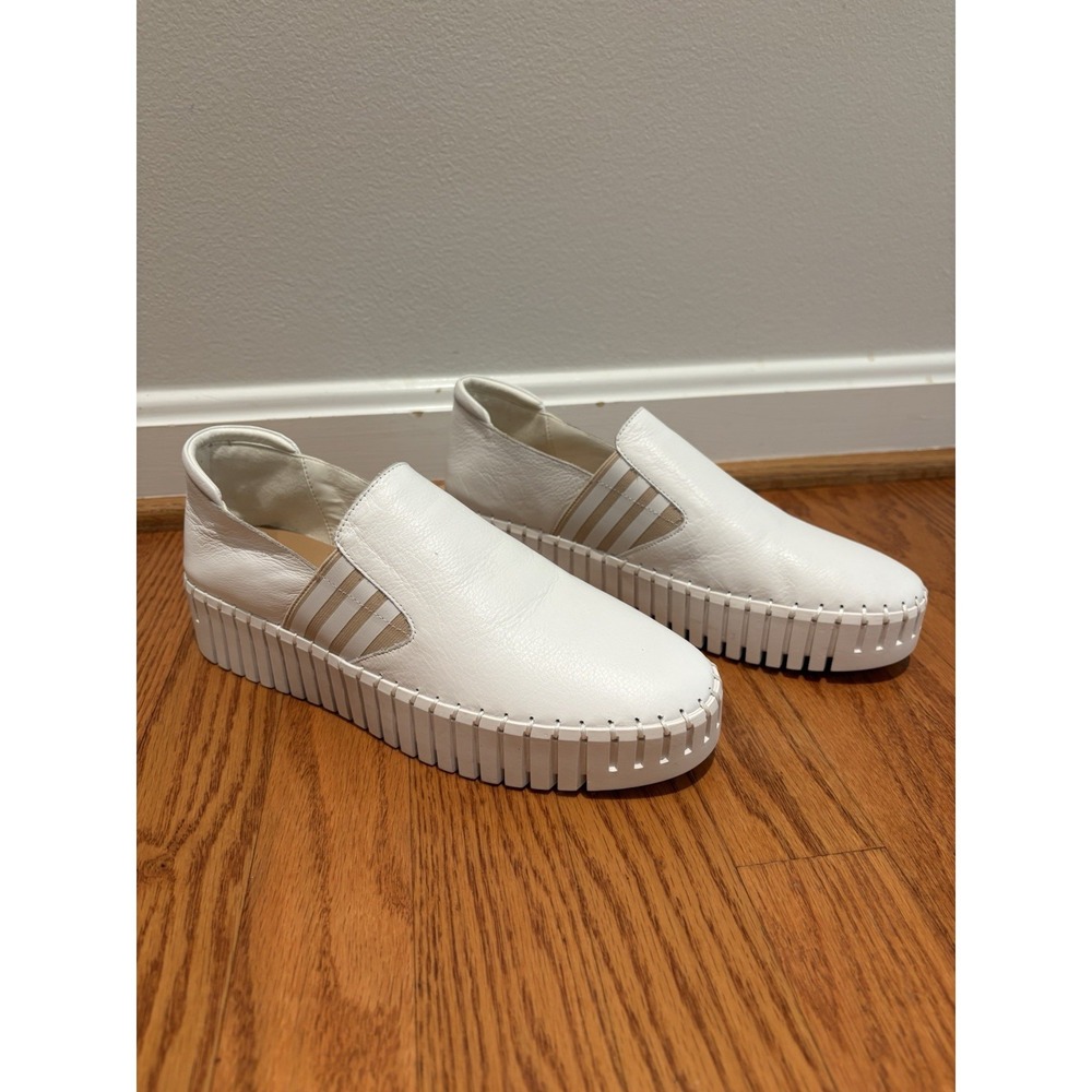 Silent D Becca Sneaker Platform White Nude Sz 41 US 9.5/10